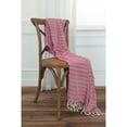 thumbnail image 4 of Rizzy Home  Chevron Hand Loomed Woven Throw Hot Pink/ Natural, 4 of 5