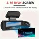 thumbnail image 2 of 1080P Dual Camera Dash Cam For Cars With IR Night Vision, Loop Recording, And Wide Angle Lens - 3.16 Inch IPS Screen, 2 of 5