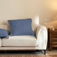 thumbnail image 4 of 2-Pieces Cotton Navy Embroidered Quilted Pillow Shams Euro Size, 4 of 4