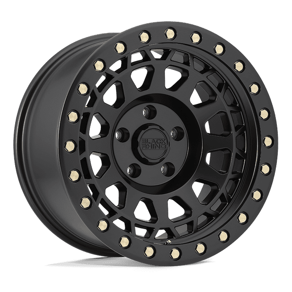 Black Rhino Primm 20X9.5 8X170 0Et 87.1Cb Matte Black W/ Brass Bolts Wheel