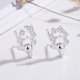 thumbnail image 4 of Pendientes de botón para mujer, pendientes de botón, pendientes de botón para mujer, pendientes de mujer, pendientes de Navidad, pendientes de tendencias de moda, pendientes de mujer, 4 of 4