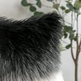 thumbnail image 3 of Phantoscope Plush Faux Fur Full Throw Pillow with Insert, 18"x18", Black and White, 1 Pack, 3 of 6