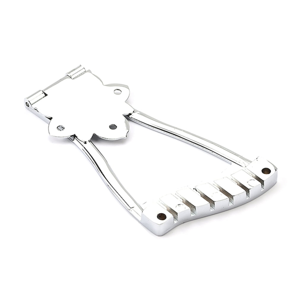 Yokua 6 String Electric Guitar Tailpiece Jazz Trapeze Tailpiece Bridge Replacement