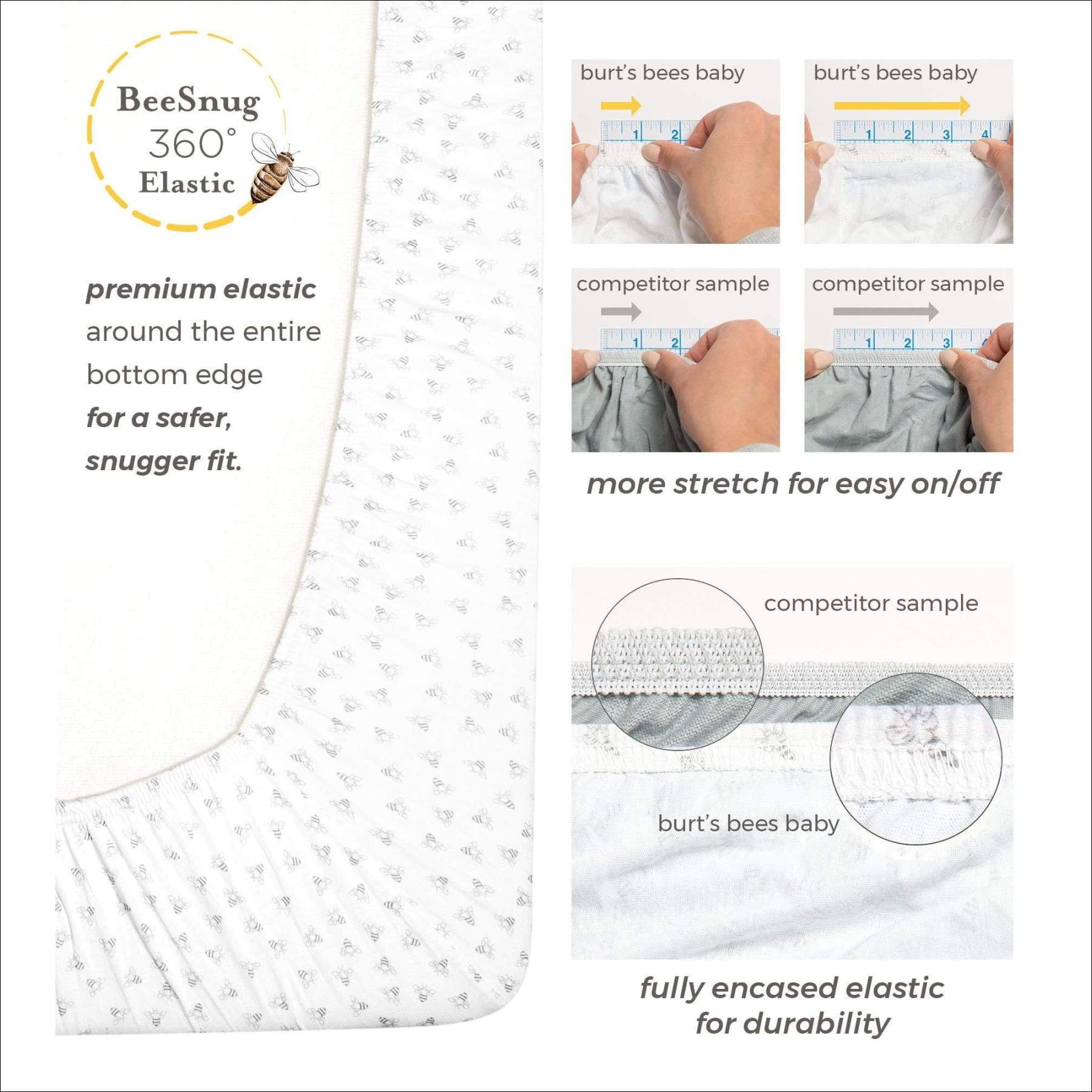 burt's bees baby fitted crib sheet