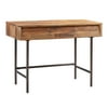 TOV Furniture Bushwick Acacia Wooden Mini Desk with Metal Legs