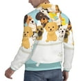 thumbnail image 6 of Lsque Cute Dog In Bathtub Pattern Casual Men's Hoodie,Hooded Sweatshirt with Kangaroo Pocket,Pullover Hoodie-Small, 6 of 7