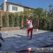 PowerNet Portable Sports Net for Protection, Soccer, Lacrosse & Volleyball Rebounder, Softball Baseball Net, Basketball Net, Indoor Outdoor Safety Net, Backyard & Garage Backstop (16 x 10 FT)