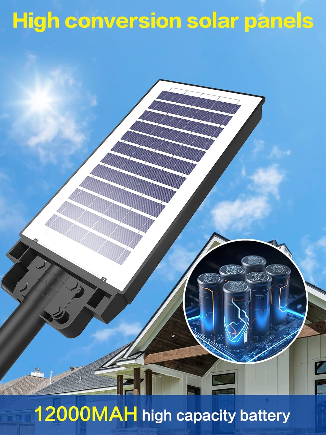 1000W Solar LED Street Flood Light – Dusk To Dawn, Remote, Motion Sensor, 888 LEDs