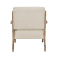 thumbnail image 4 of Pemberly Row Mid-Century Fabric Upholstered Accent Chair in Sand, 4 of 8
