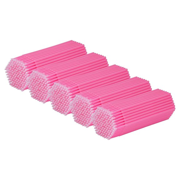 Micro hisopos Cuttte 500 uds rosa desechables para extensiones de pestañas