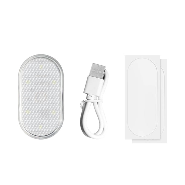 Moyic Luz táctil del coche Recargable Brillante LED Auto Lámparas de techo Automóvil Interior Atmósfera pegajosa Inspección Iluminación Type3 NO3