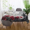 thumbnail image 6 of YAZAOO Square Tablecloth Oil Rabbit Painting Pattern Tableclothes, 6 of 9