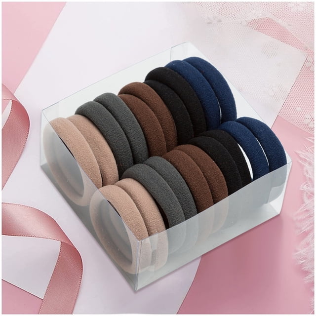 Seamless Soft Elastic Hair Ropes Gentle Non-Damage Ponytail Holders For Girls And Baby Mixed Color Hair Accessories Set