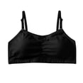 thumbnail image 2 of DuoJiaJ Big Girls Student Training Bras Wireless Light Padded Sports Cropped Cami Bras For Teens Underwear Adjustable Bra Vest Teenager Underclothes Plus Size Bras Black, 2 of 3