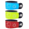 thumbnail image 1 of Pulseras que brillan intensamente iluminan el brazalete LED luminoso para ciclismo nocturno (rojo), 1 of 6