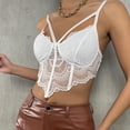 thumbnail image 4 of Viikei Womens Tank Top Camisoles for Women Plus Lace Beauty Back Solid Strap Wrap Hollow out Bra Underwear Vest Sling, 4 of 7