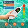 thumbnail image 3 of PMONPA Electric Heated Blanket, 51"x61" Heating Blanket for Adult, Soft Flannel & Sherpa, 10 Heating Levels & 1-8 Hours Auto off, Teal, 3 of 8