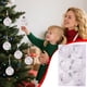 thumbnail image 4 of Decoraciones navideñas, adornos navideños, regalos navideños. Juego de 6 adornos navideños de bolas doradas transparentes con purpurina de 8 cm., 4 of 6