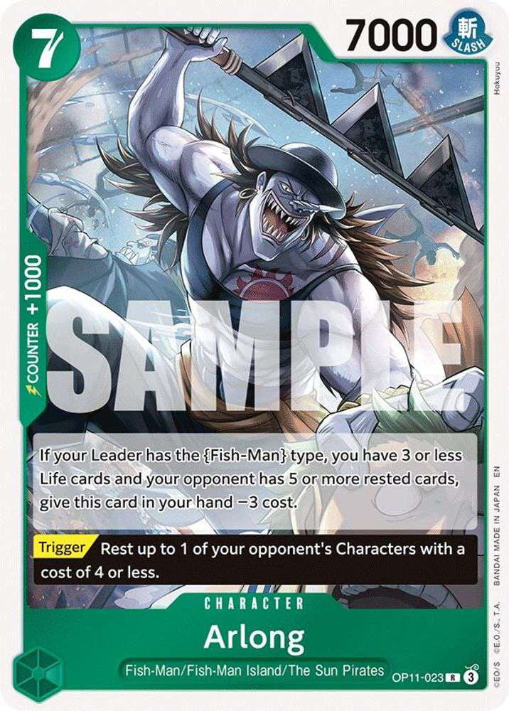 One Piece A Fist of Divine Speed Super Rare Jinbe OP11-031
