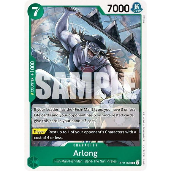One Piece A Fist of Divine Speed Rare Arlong OP11-023