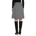 thumbnail image 3 of INSPIRE CHIC Women's Office Knee Lenght High Waist Plaid Tartan Skirt L 1, 3 of 5