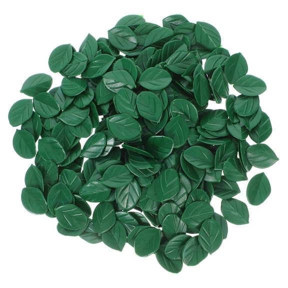 HONITANO 200Pcs Decorative Dark Green Artificial Green Leaves For Diy Crafts And Weddings