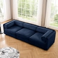 thumbnail image 2 of Blue 3-Seat Modular Sectional with Quick Assembly - Get Your Living Room Sofa Ready Fast, 2 of 5