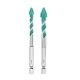 thumbnail image 2 of Crooked Drill Bit Eccentric Drilling Ceramic Triangular Drill Bit Full Ceramic Tile Glass Red Brick Drill Bit Dry Drilling Drill Bit, 2 of 9