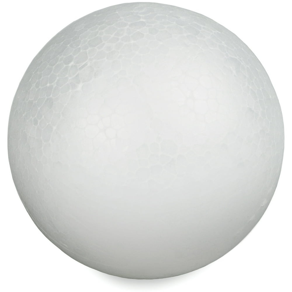 Smooth Styrofoam Balls 2.5" 6/Pkg