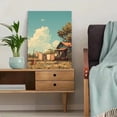 thumbnail image 5 of UXIEQU Rural Laundry Drying Scene Canvas Wall Art 15.75x11.81 Inches, 5 of 8