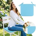 thumbnail image 4 of Square Seat Cushions 15.7X15.7", Soft Chair Pads With Ties For Indoor/Outdoor Use, Solid Color Comfort For Stools & Dining Chairs, 4 of 4