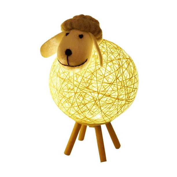 Lámpara de oveja ligera de luz de cordero de 1pc de cordero para la decoración de la fiesta de la fiesta en casa