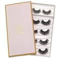 thumbnail image 5 of Lashes False Eyelashes - Eye Lashes Mink Lashes 5 Pairs 6D Lashes Pack Fluffy Lashes Fake Eye Lashes Natural Look Wispy Eyelashes Strip Lash Faux False Eyelashes Extensions Kit | 001-15mm, 5 of 13