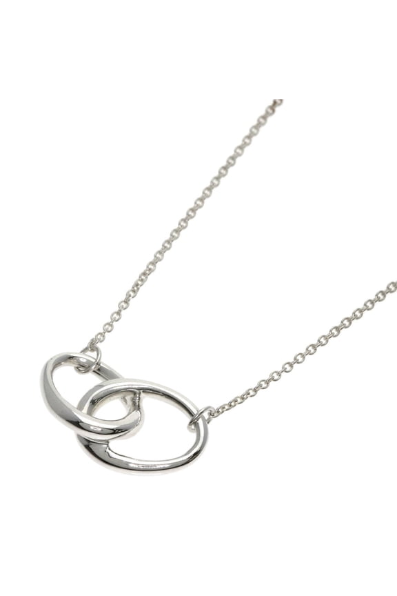Pre-Owned Tiffany & Co. Double Loop Necklace, Silver, Women's.