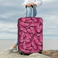 thumbnail image 7 of Fuzoiu Pink Butterfly Print Suitcase Cover,Washable Luggage Covers for Suitcase,Elastic Luggage Protector Cover,Scratch Resistant Travel Suitcase Covers-Large, 7 of 7