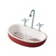 thumbnail image 5 of Adjunto al soporte de la caja de jabón Contenedor para guardar jabón Sin necesidad de taladrar Almacenamiento de jabón Rojo, 5 of 9