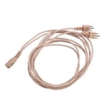 thumbnail image 1 of Cable de 3 pines material plástico Efecto de sonido estable Cable de 3 pines Conectividad fácil Transmisión de sonido Cabezal dual para auriculares para el hogar Anggrek Otros, 1 of 8