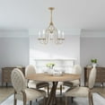 thumbnail image 5 of Livex Lighting  Alessia 5-Light Chandelier - 24"Dia. x 23"H - 24"Dia. x 23"H Antique Brass Antiqued, 5 of 9