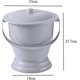 thumbnail image 2 of 2025 Chamber Pot,Night Urinal, Toilet, Bedpan Spittoon with Lid for Woman Home, Gray, 2 of 5