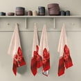 thumbnail image 2 of Beautiful Heart Bowknot Dish Towels Set of 6, Valentines Day Washable Tea Towels Dishcloths Lint-Free 18x28 Inch Fast Drying for Home Kitchen Clean, 2 of 7