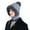 Gray, variant on Women's Cold-Resistant Hat Combo - 3-in-1 Knitted Scarf Mask, Fall Winter Warm, Outdoor Ski Windproof Accessory, Pink