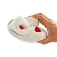 thumbnail image 6 of Viluyesy Womens Scuff Slippers Curly Fleece Lined Cat Embroidery Closed Toe Non Slip Warm Soft Indoor House Slides Red Size 7.5, 6 of 7