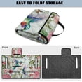 thumbnail image 4 of SEANATIVE Golf Cart Seat Cover, Universal Front Seat Blanket with Storage Pockets, Non-Slip Golf Cart Cushion Cover Protector Fits for EZGO Club Car Yamaha, Retro Hummingbird Floral Butterfly, 4 of 7