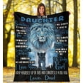 thumbnail image 2 of To My Daughter Micro Fleece Blanket, 2 of 8
