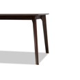 thumbnail image 4 of Baxton Studio 193271277735 Seneca Modern & Contemporary Wood Dining Table, Dark Brown, 4 of 5