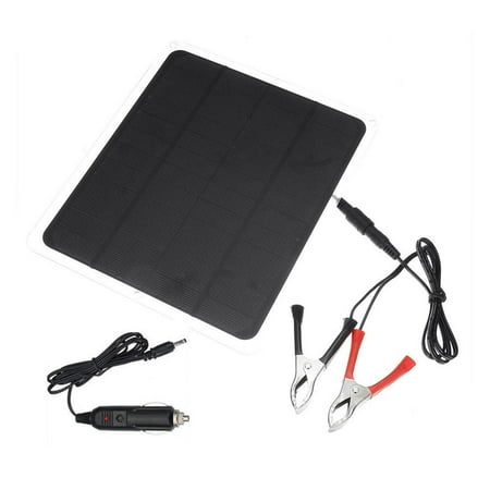 

20W Solar Panel Kit Trickle Charge Battery Charger Marine Car RV Maintainer A4B9