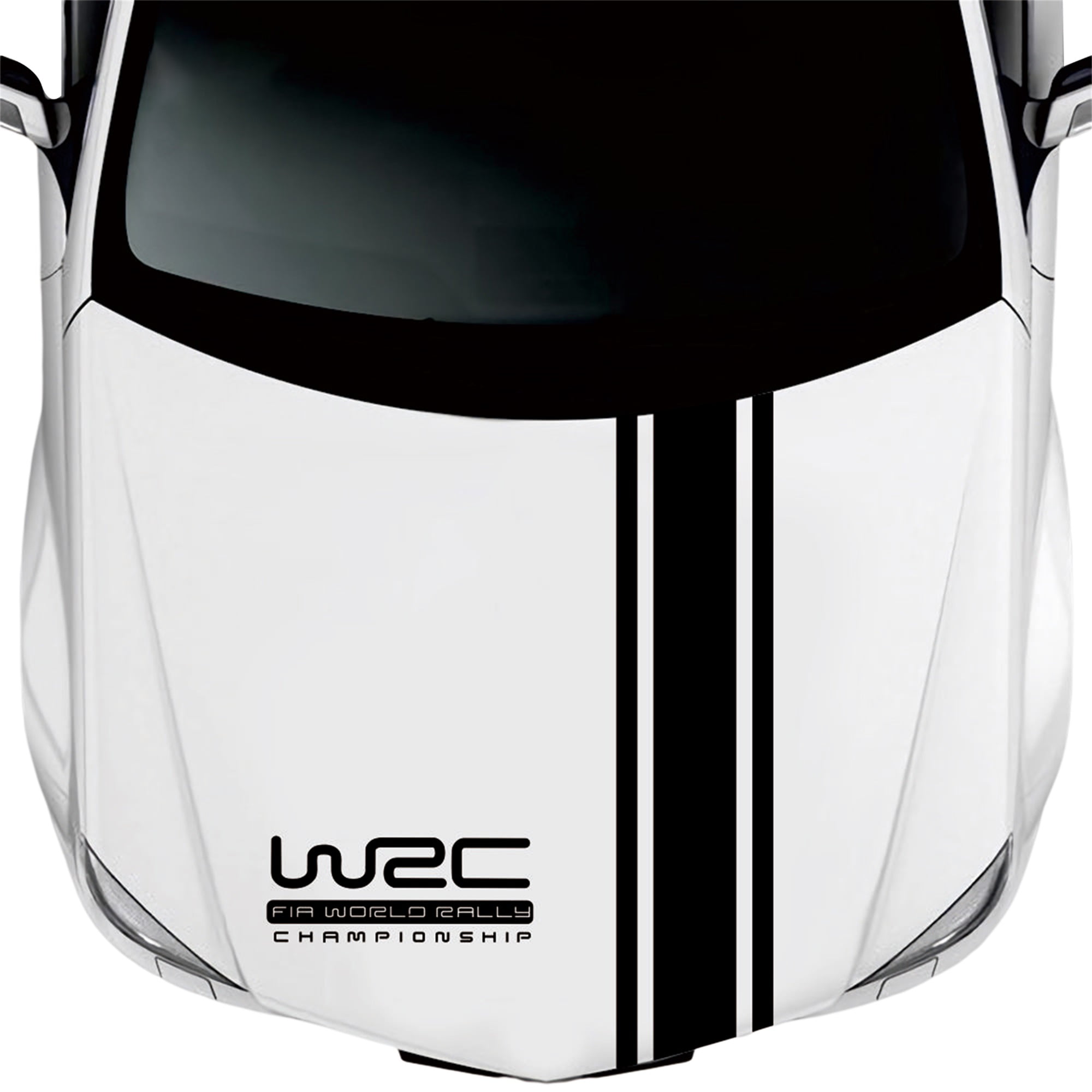 New Car Accessories WRC FIA World Rally Championship Stripe Set Car Hood  Roof Trunk Vinyl Sticker