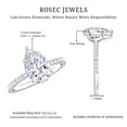 thumbnail image 5 of Rosec Jewels IGI Certified 2 Carat Lab Grown Diamond Solitaire Engagement Ring - E-VS1 Grade, 925 Sterling Silver, US 4.00, 5 of 6