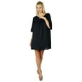 thumbnail image 6 of Bimba Women Long custom Top Black Casual Wear Boho Bohemian Style 3/4 Sleeve, 6 of 8