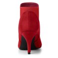 thumbnail image 4 of Botas Chelsea Tacones De Aguja De Punta Estrecha De Las Mujeres Rojo 36, 4 of 7